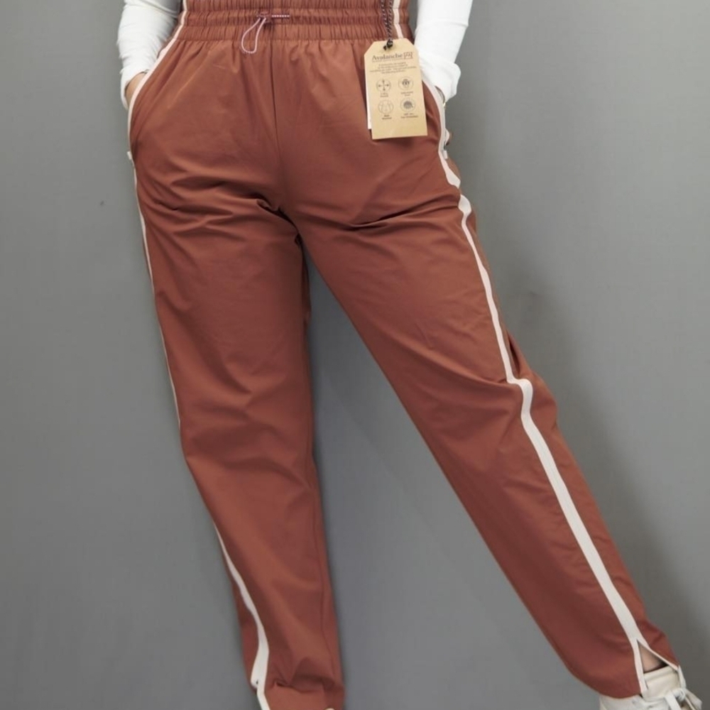 Avalanche Unisex Tik Tok Famous Side Striped Brown Pants